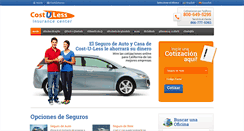 Desktop Screenshot of costulessseguros.com